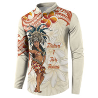 Heiva i Tahiti Button Sweatshirt Ori Tahitian Dance Tiare Maori