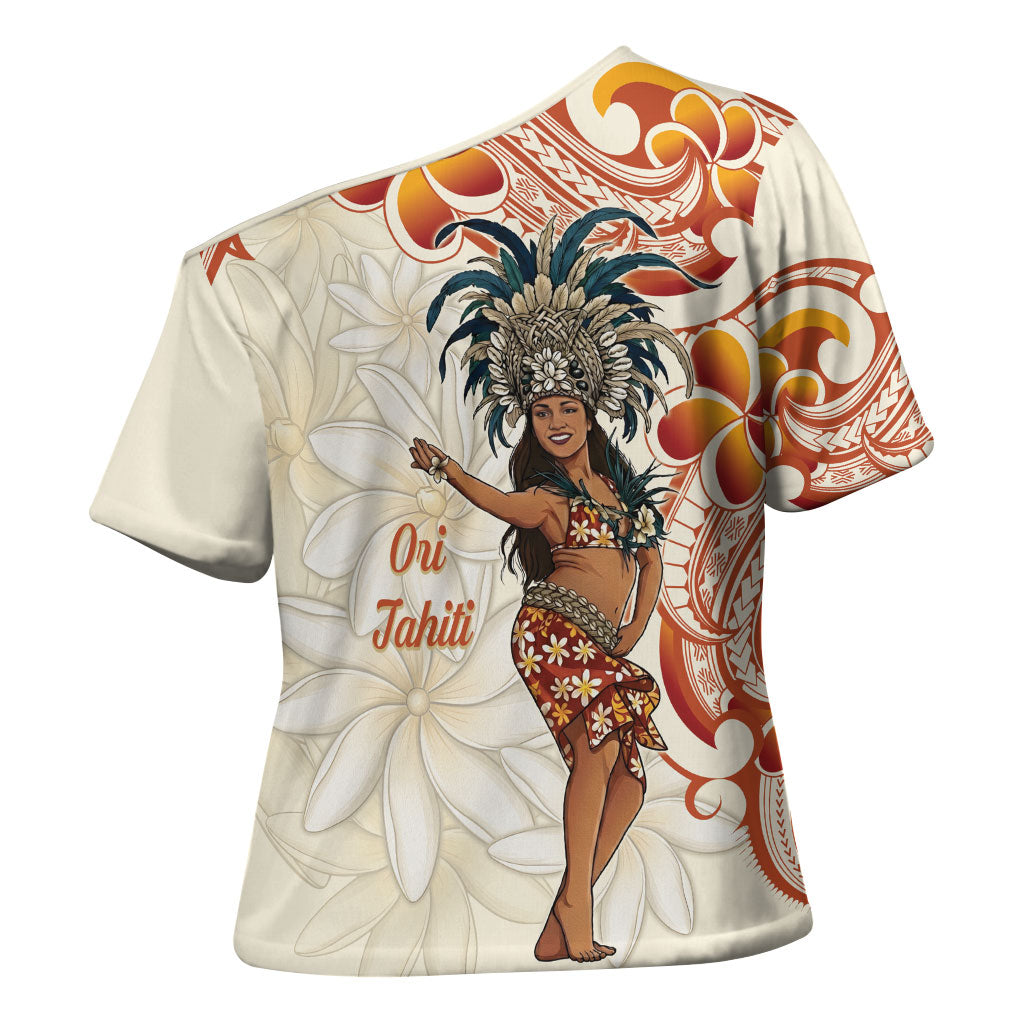 Heiva i Tahiti Cross Shoulder Shirt Ori Tahitian Dance Tiare Maori