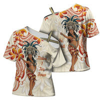 Heiva i Tahiti Cross Shoulder Shirt Ori Tahitian Dance Tiare Maori