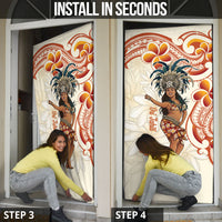 Heiva i Tahiti Door Cover Ori Tahitian Dance Tiare Maori