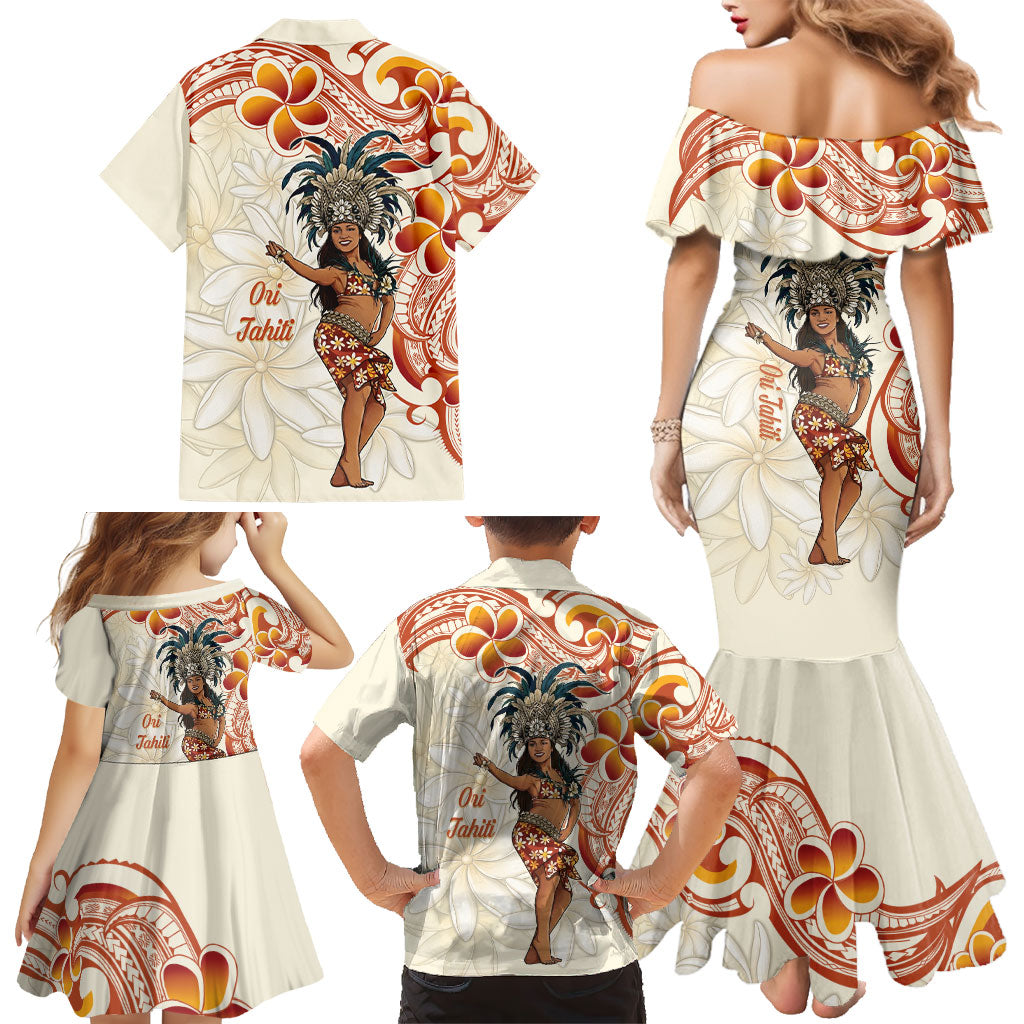 Heiva i Tahiti Family Matching Mermaid Dress and Hawaiian Shirt Ori Tahitian Dance Tiare Maori LT14 - Polynesian Pride