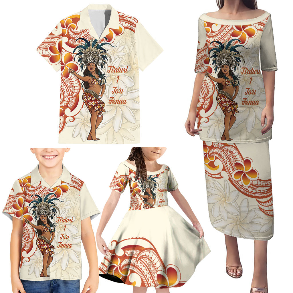Heiva i Tahiti Family Matching Puletasi and Hawaiian Shirt Ori Tahitian Dance Tiare Maori LT14 - Polynesian Pride