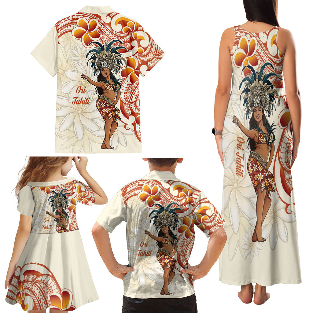 Heiva i Tahiti Family Matching Tank Maxi Dress and Hawaiian Shirt Ori Tahitian Dance Tiare Maori LT14 - Polynesian Pride