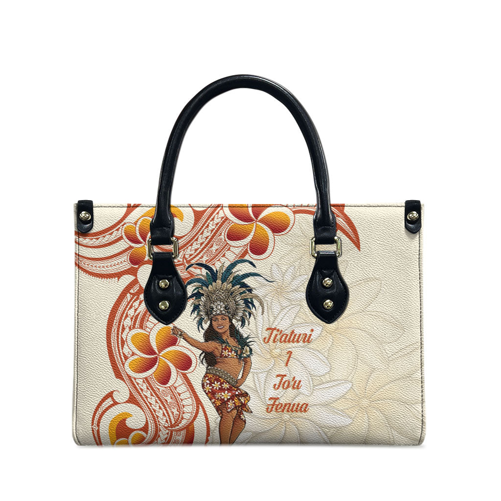 Heiva i Tahiti Leather Bag Ori Tahitian Dance Tiare Maori