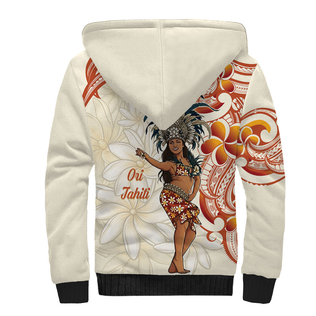 Heiva i Tahiti Sherpa Hoodie Ori Tahitian Dance Tiare Maori