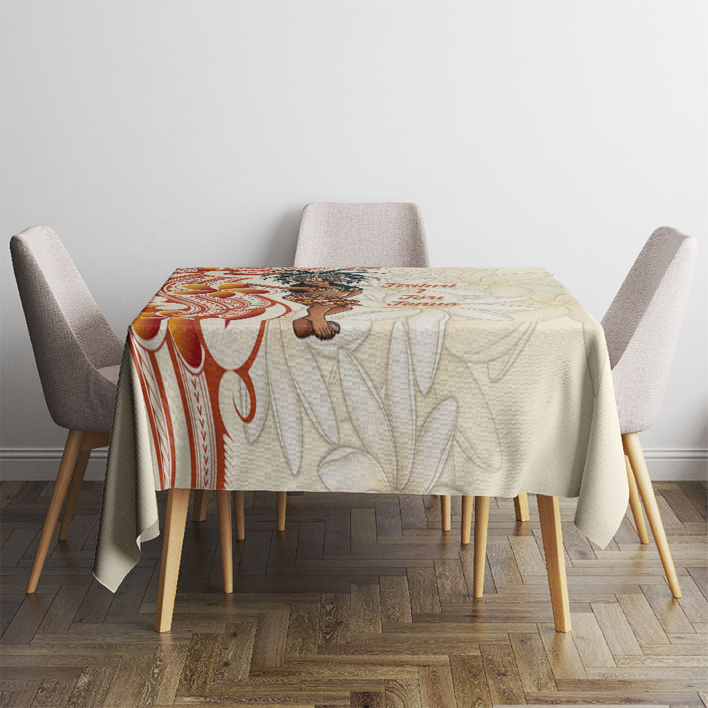 Heiva i Tahiti Tablecloth Ori Tahitian Dance Tiare Maori