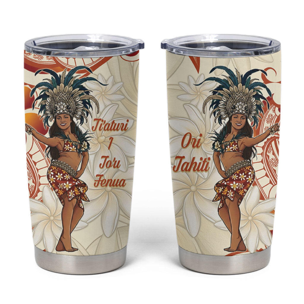 Heiva i Tahiti Tumbler Cup Ori Tahitian Dance Tiare Maori