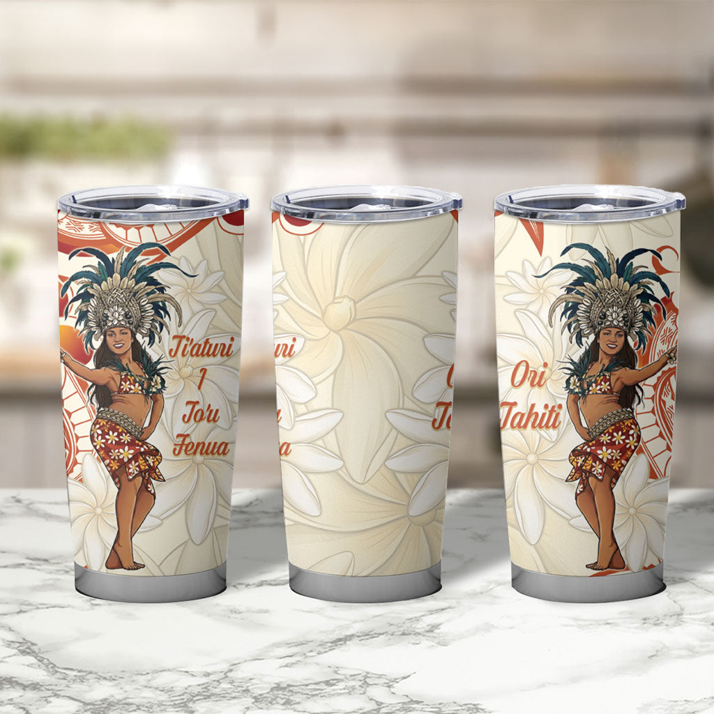 Heiva i Tahiti Tumbler Cup Ori Tahitian Dance Tiare Maori