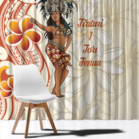 Heiva i Tahiti Window Curtain Ori Tahitian Dance Tiare Maori