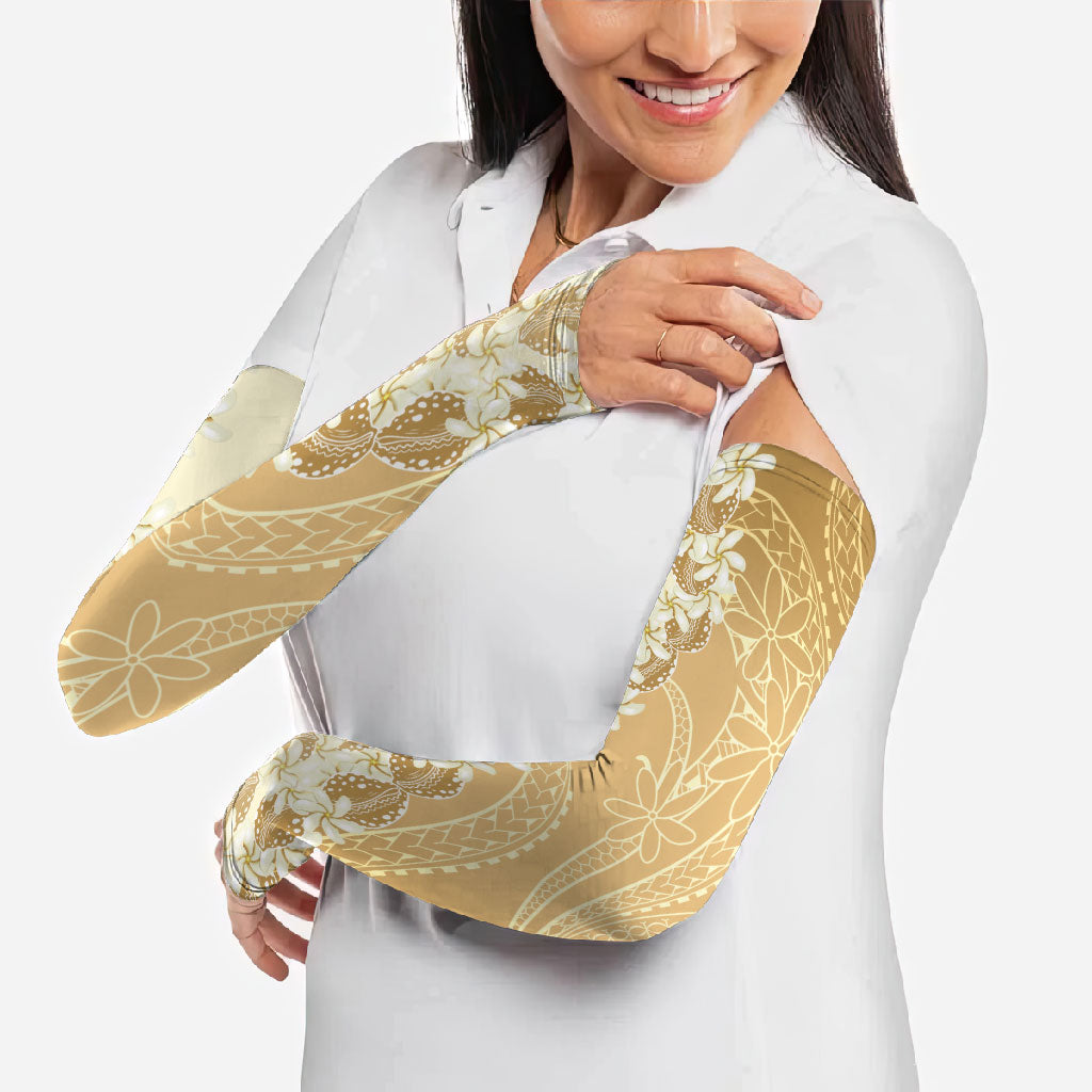 Heiva i Tahiti Arm Sleeves Tahitian Tiare Maori Cowrie Lei Brown