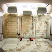 Heiva i Tahiti Back Car Seat Cover Tahitian Tiare Maori Cowrie Lei Brown