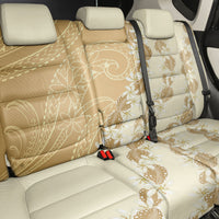 Heiva i Tahiti Back Car Seat Cover Tahitian Tiare Maori Cowrie Lei Brown