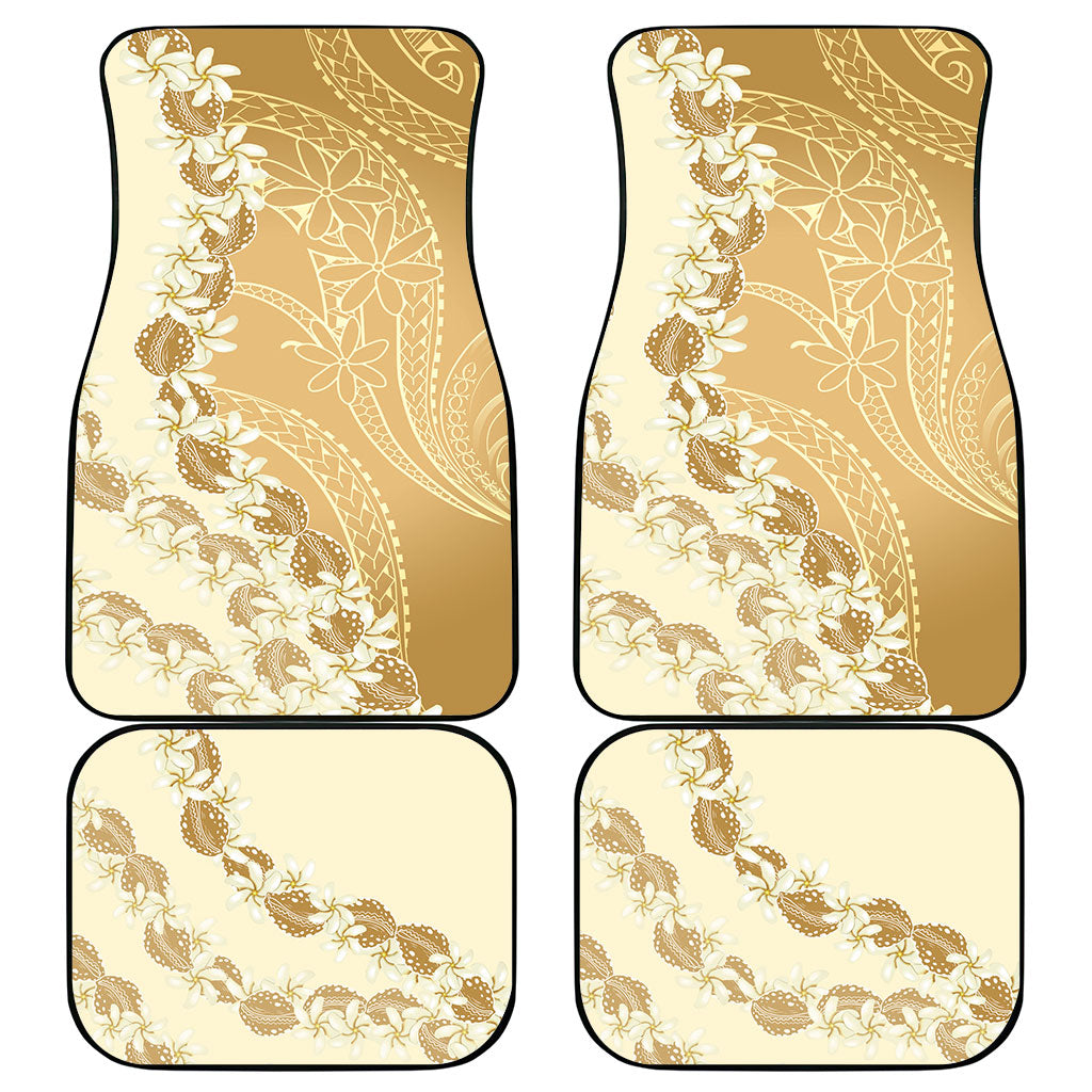 Heiva i Tahiti Car Mats Tahitian Tiare Maori Cowrie Lei Brown