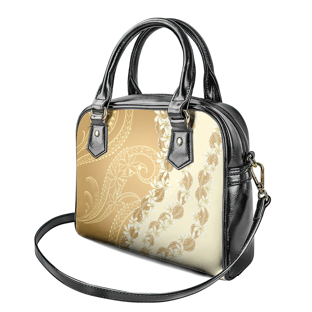 Heiva i Tahiti Shoulder Handbag Tahitian Tiare Maori Cowrie Lei Brown