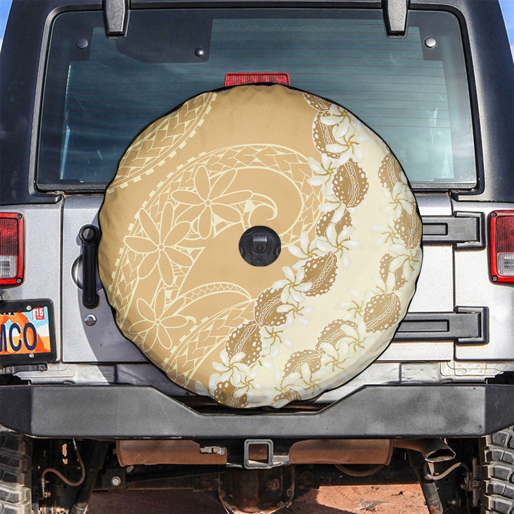 Heiva i Tahiti Spare Tire Cover Tahitian Tiare Maori Cowrie Lei Brown LT14 Brown - Polynesian Pride