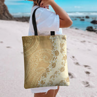 Heiva i Tahiti Tote Bag Tahitian Tiare Maori Cowrie Lei Brown