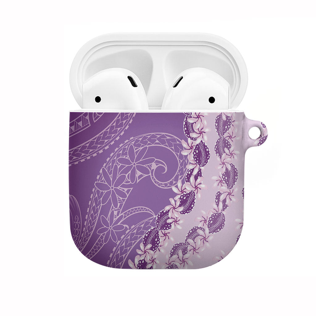 Heiva i Tahiti AirPods Case Tahitian Tiare Maori Cowrie Lei Purple