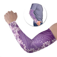 Heiva i Tahiti Arm Sleeves Tahitian Tiare Maori Cowrie Lei Purple