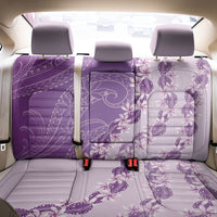 Heiva i Tahiti Back Car Seat Cover Tahitian Tiare Maori Cowrie Lei Purple
