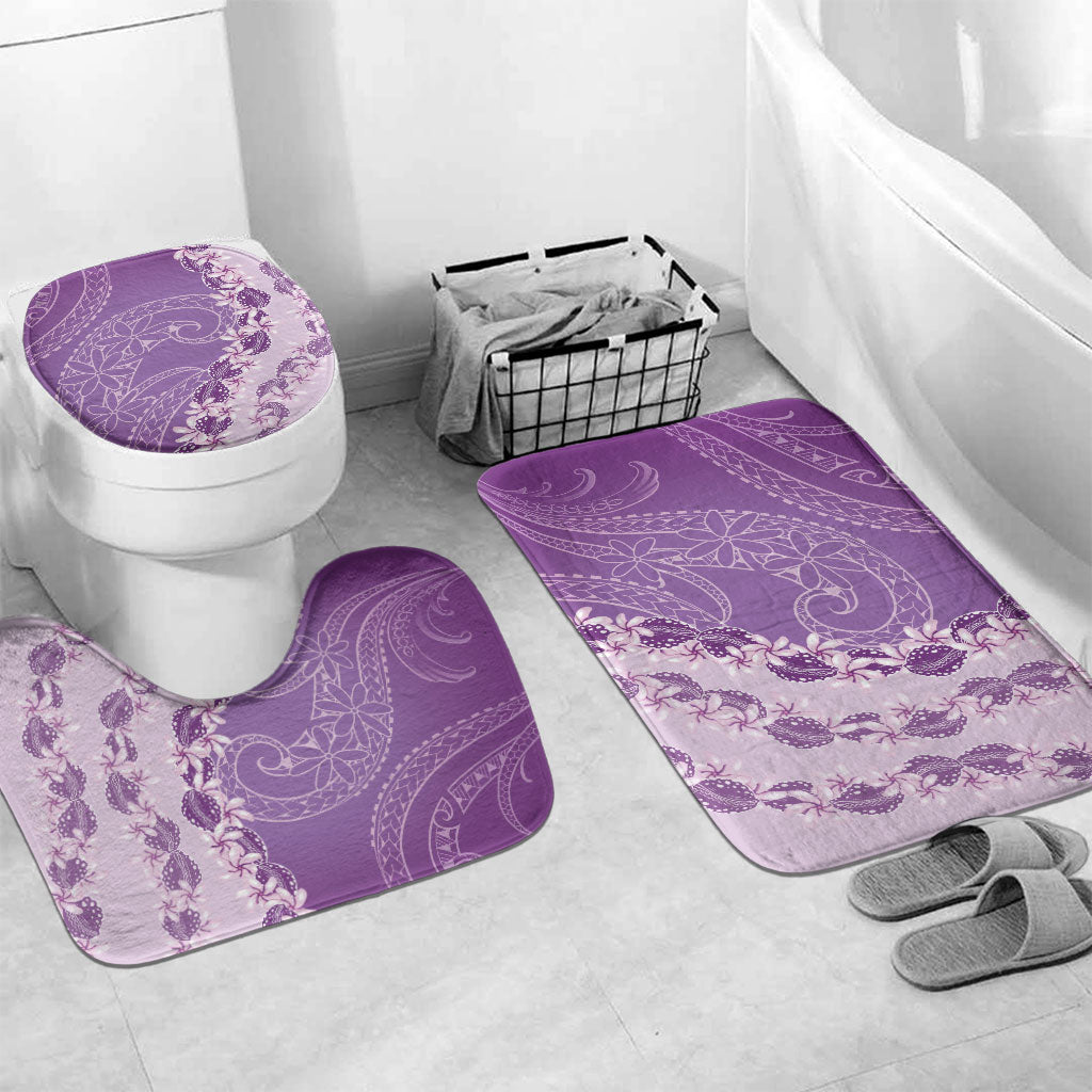 Heiva i Tahiti Bathroom Set Tahitian Tiare Maori Cowrie Lei Purple