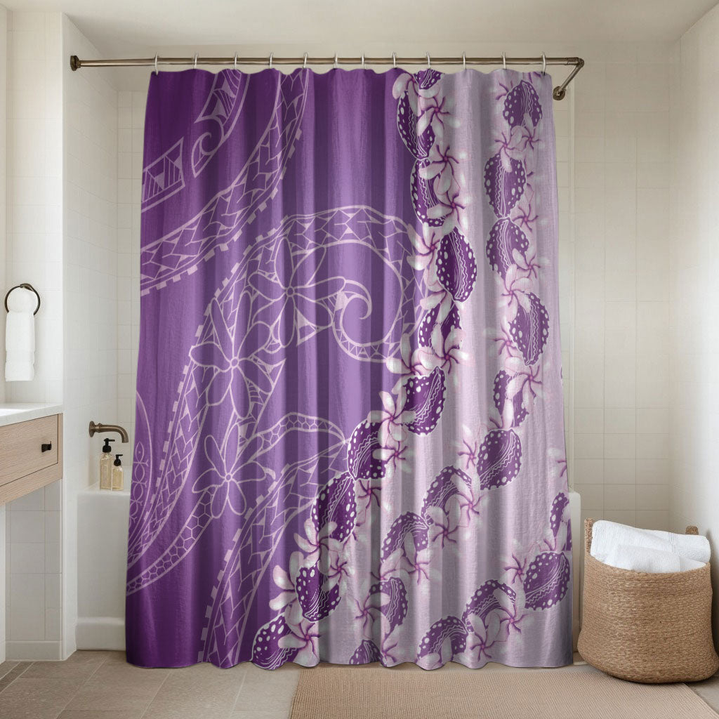Heiva i Tahiti Bathroom Set Tahitian Tiare Maori Cowrie Lei Purple