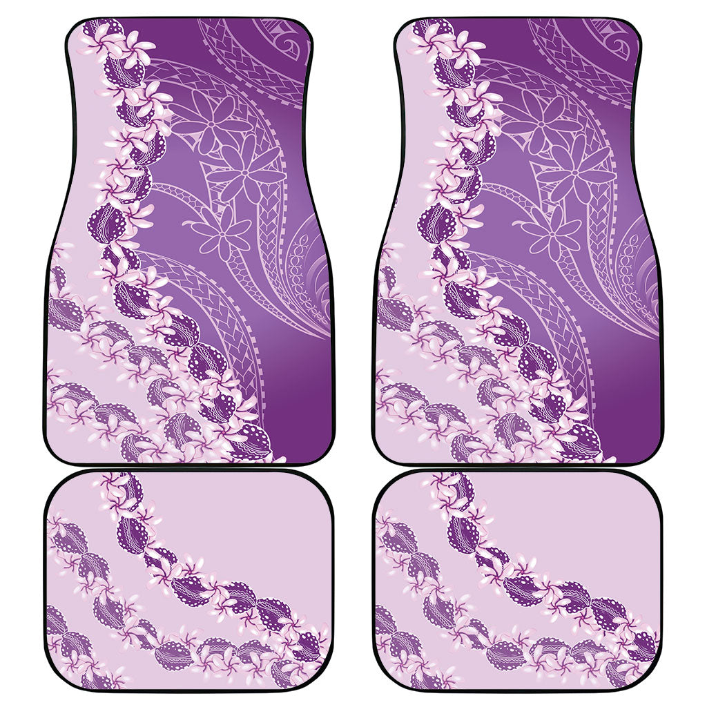 Heiva i Tahiti Car Mats Tahitian Tiare Maori Cowrie Lei Purple