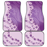 Heiva i Tahiti Car Mats Tahitian Tiare Maori Cowrie Lei Purple