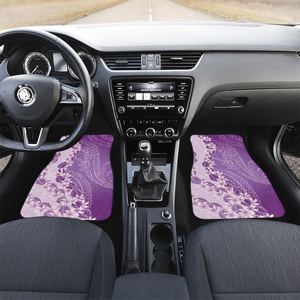 Heiva i Tahiti Car Mats Tahitian Tiare Maori Cowrie Lei Purple