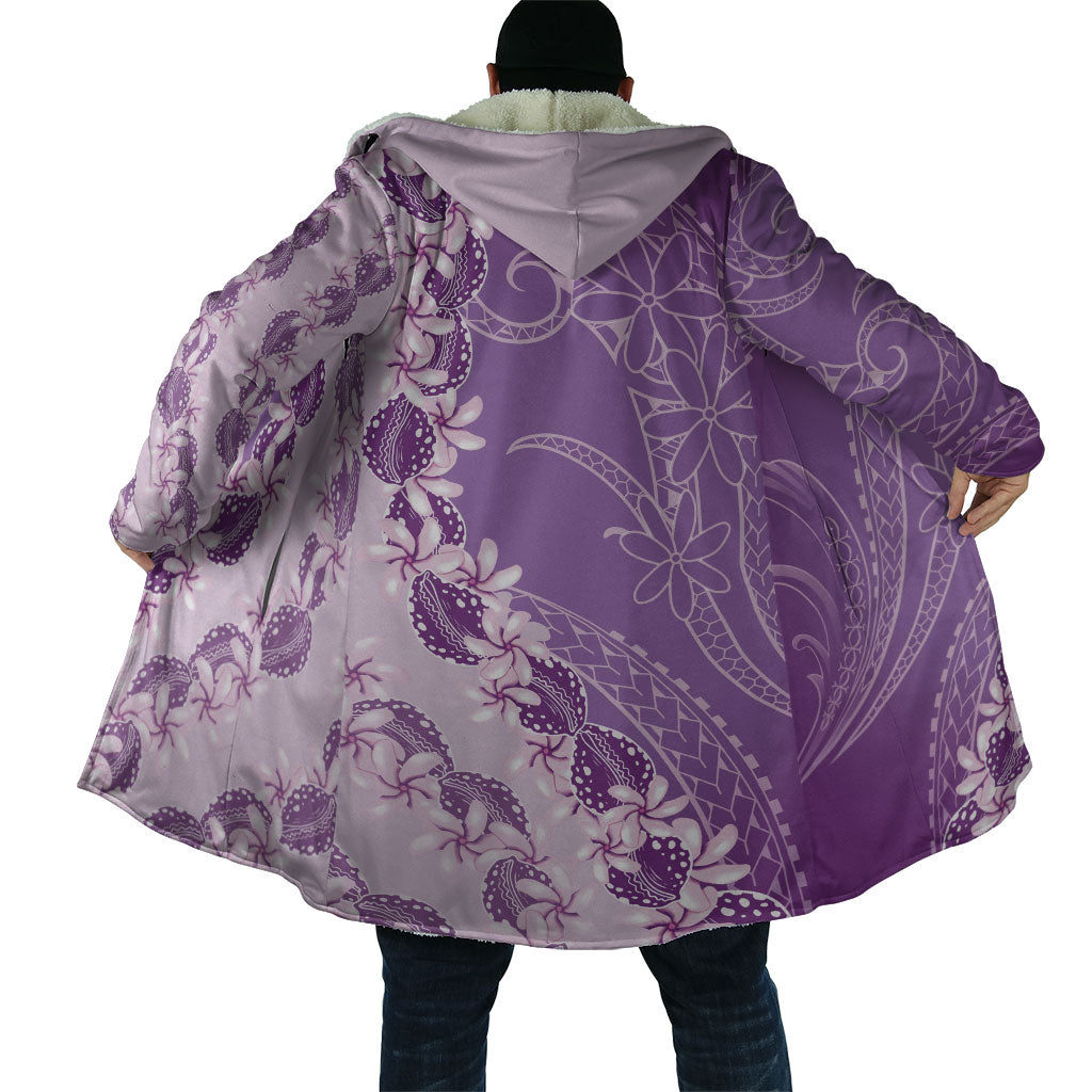 Heiva i Tahiti Cloak Tahitian Tiare Maori Cowrie Lei Purple