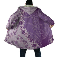 Heiva i Tahiti Cloak Tahitian Tiare Maori Cowrie Lei Purple