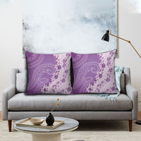 Heiva i Tahiti Pillow Cover Tahitian Tiare Maori Cowrie Lei Purple