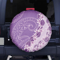 Heiva i Tahiti Spare Tire Cover Tahitian Tiare Maori Cowrie Lei Purple LT14 No hole Purple - Polynesian Pride