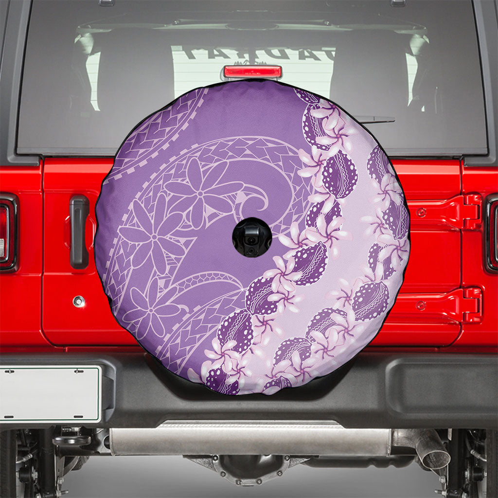 Heiva i Tahiti Spare Tire Cover Tahitian Tiare Maori Cowrie Lei Purple LT14 - Polynesian Pride