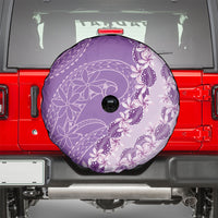 Heiva i Tahiti Spare Tire Cover Tahitian Tiare Maori Cowrie Lei Purple LT14 - Polynesian Pride