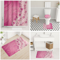 Heiva i Tahiti Bathroom Set Tahitian Tiare Maori Cowrie Lei Pink