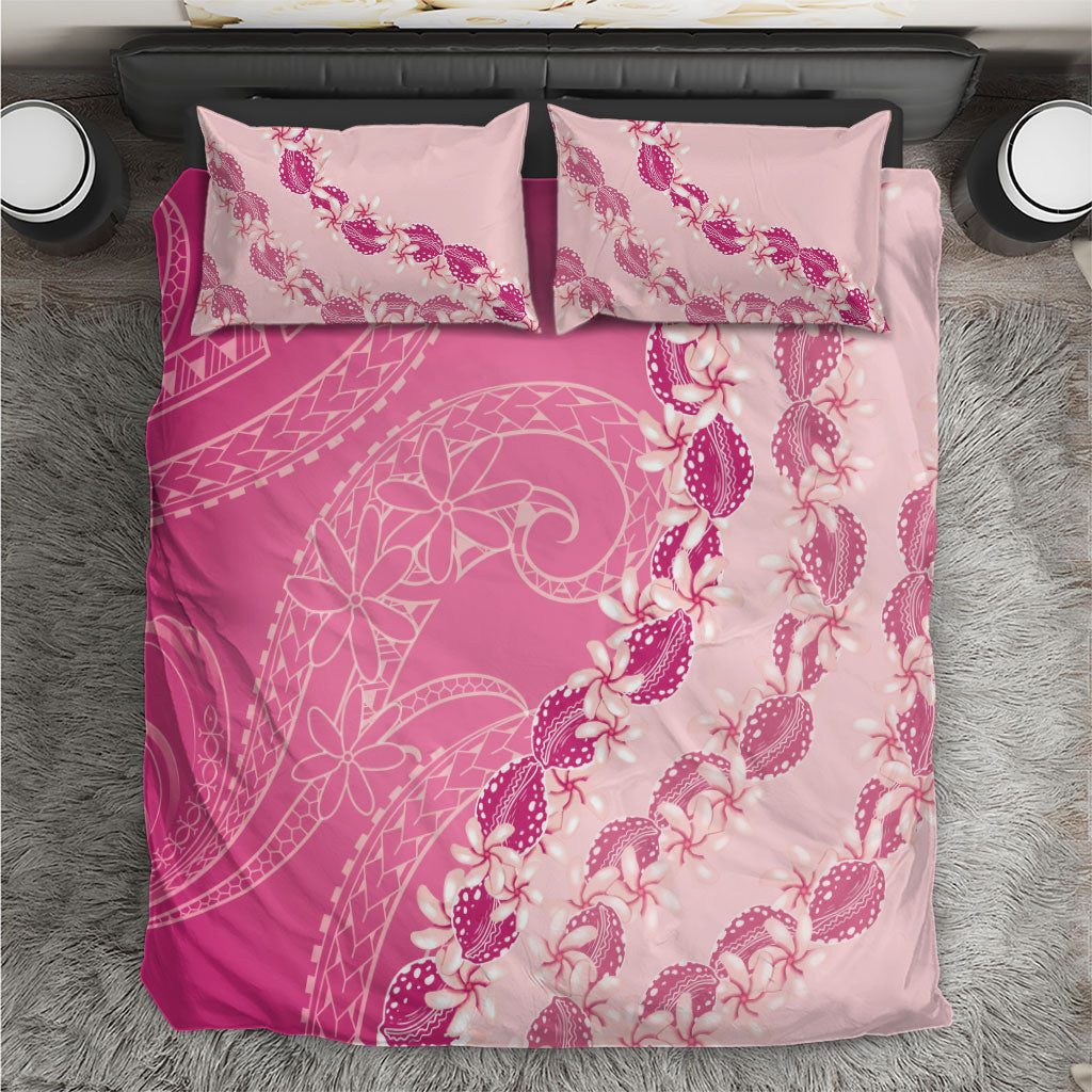 Heiva i Tahiti Bedding Set Tahitian Tiare Maori Cowrie Lei Pink LT14 Pink - Polynesian Pride