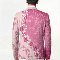 Heiva i Tahiti Blazer Tahitian Tiare Maori Cowrie Lei Pink