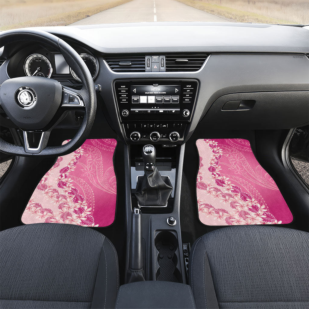 Heiva i Tahiti Car Mats Tahitian Tiare Maori Cowrie Lei Pink