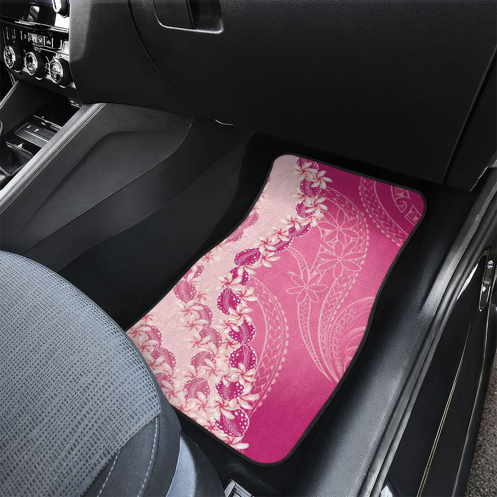 Heiva i Tahiti Car Mats Tahitian Tiare Maori Cowrie Lei Pink