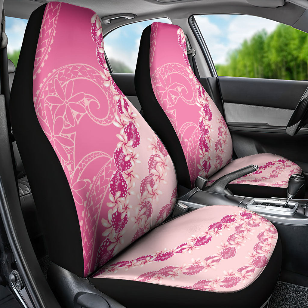 Heiva i Tahiti Car Seat Cover Tahitian Tiare Maori Cowrie Lei Pink