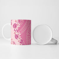 Heiva i Tahiti Ceramic Mug Tahitian Tiare Maori Cowrie Lei Pink