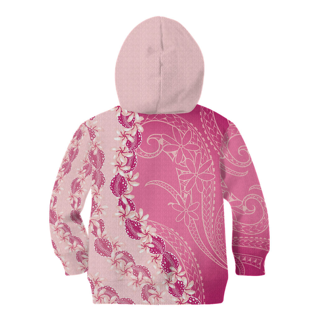 Heiva i Tahiti Kid Hoodie Tahitian Tiare Maori Cowrie Lei Pink