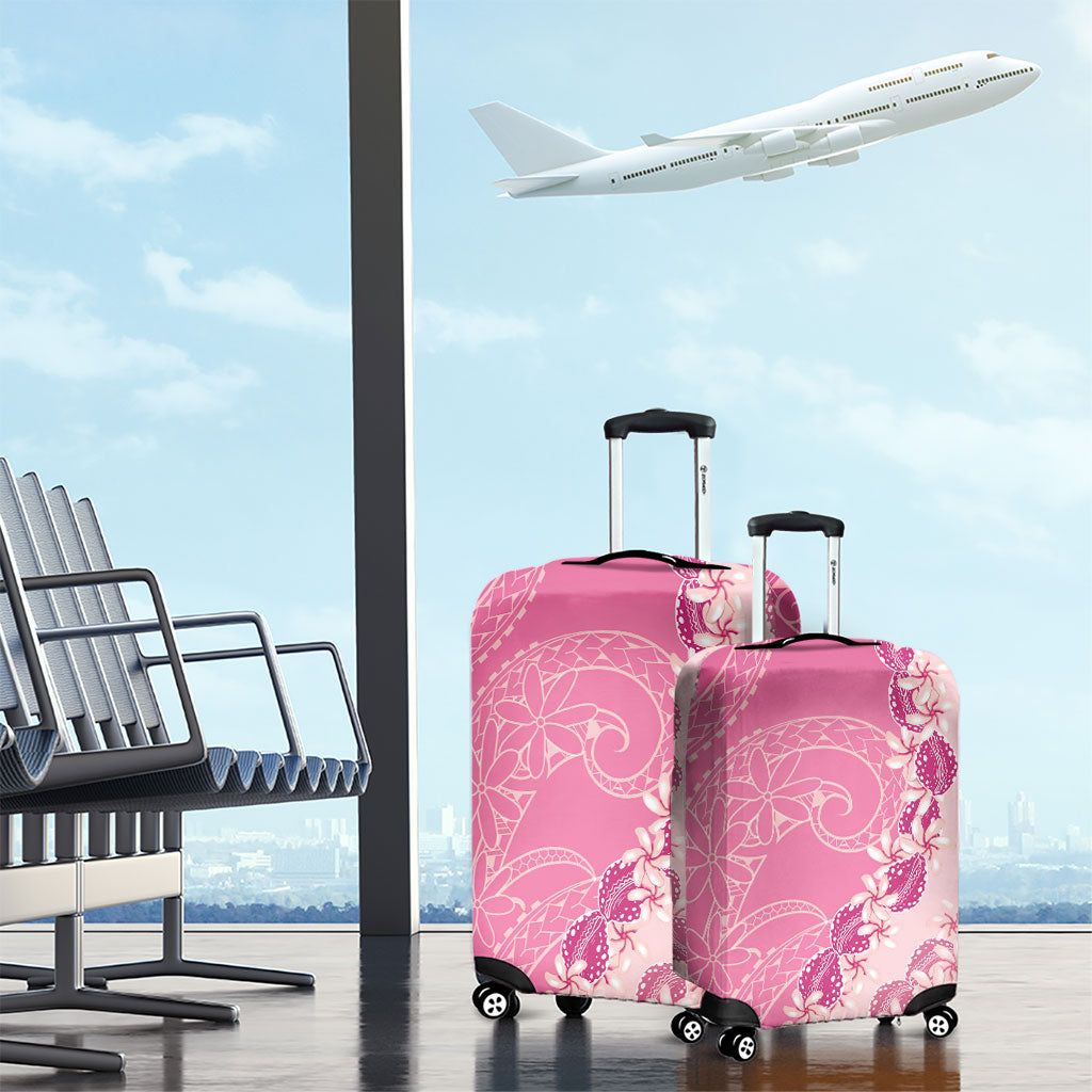 Heiva i Tahiti Luggage Cover Tahitian Tiare Maori Cowrie Lei Pink