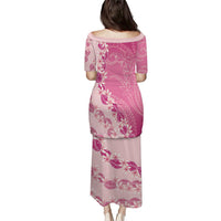 Heiva i Tahiti Puletasi Tahitian Tiare Maori Cowrie Lei Pink