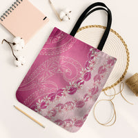 Heiva i Tahiti Tote Bag Tahitian Tiare Maori Cowrie Lei Pink