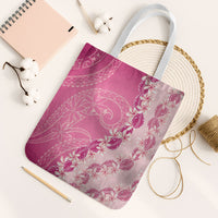 Heiva i Tahiti Tote Bag Tahitian Tiare Maori Cowrie Lei Pink
