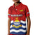Personalised Kiribati Independence Day Kid Polo Shirt Happy 44th Anniversary Flag Style LT14 Kid Red - Polynesian Pride