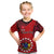 Personalised 20 July Atiu Island Gospel Day Kid T Shirt Cook Islands Tribal Pattern LT14 Red - Polynesian Pride