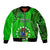 25 July Rarotonga Island Gospel Day Bomber Jacket Cook Islands Tribal Pattern LT14 Unisex Green - Polynesian Pride
