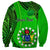 Personalised 25 July Rarotonga Island Gospel Day Sweatshirt Cook Islands Tribal Pattern LT14 - Polynesian Pride